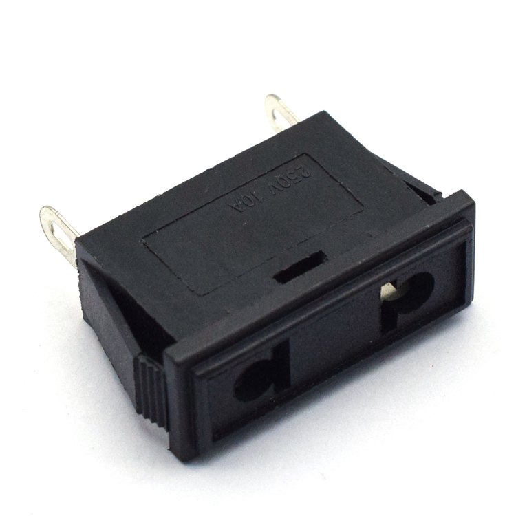 one-stop purchase AC-103 power socket plug two-hole two-pin socket buckle fixed all copper 250V AC support customization