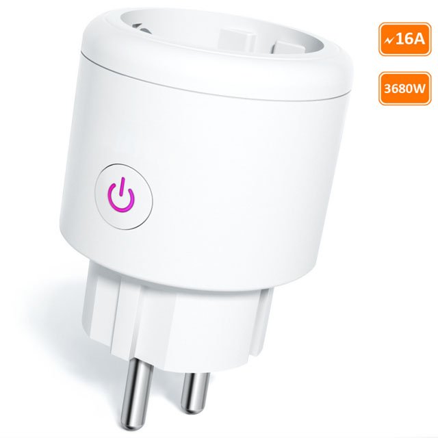 Langyeao Smart Socket Regulations Zigbee WiFi Smart Plug Compatible with EU FR Standards Mobile Phone APP Voice Remote Timing