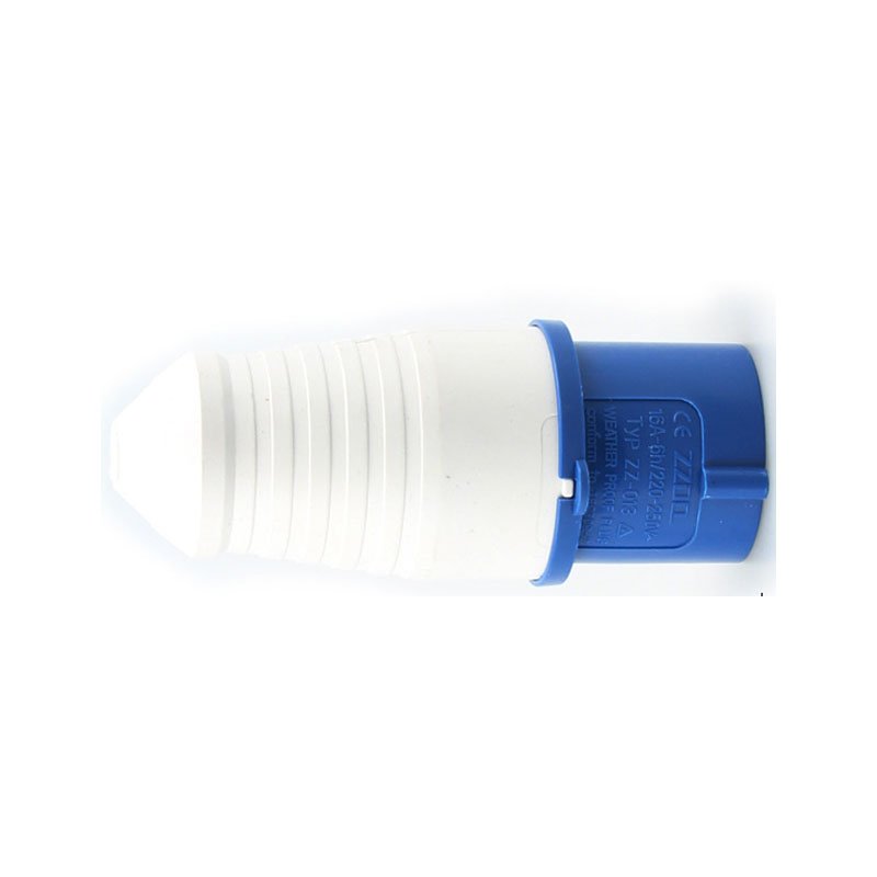 ZZ013 220V 16A 2P+E IP44 Nylon flame retardant Three core Industry waterproof plug socket