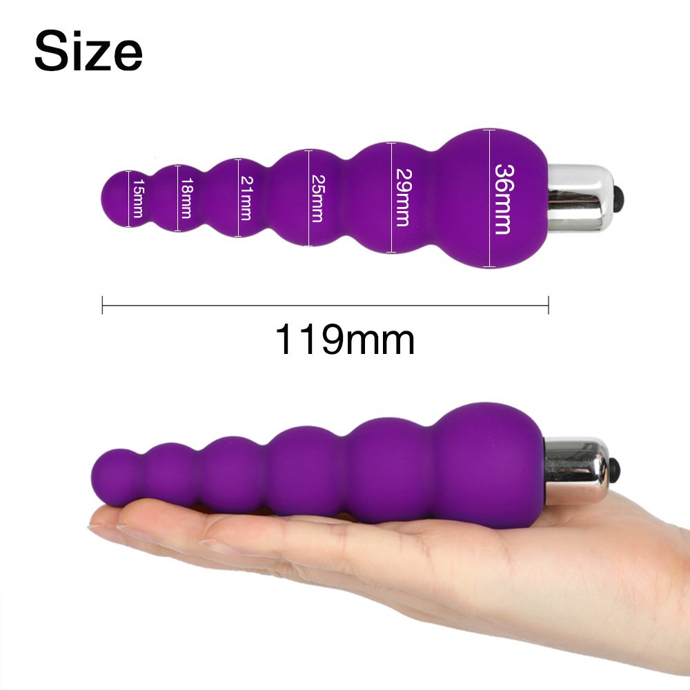 Butt Plug Bullet G Spot Vibrator. Original Manufacture Cheap Price Silicone Anal Beads Plug Vibrator