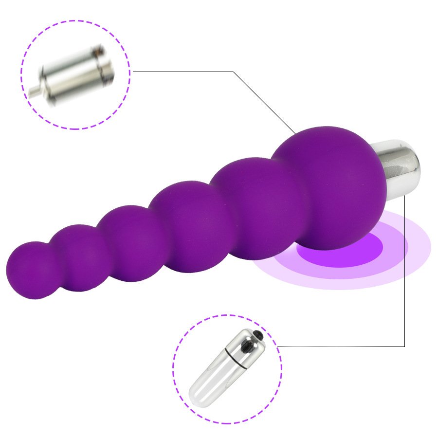 Butt Plug Bullet G Spot Vibrator. Original Manufacture Cheap Price Silicone Anal Beads Plug Vibrator