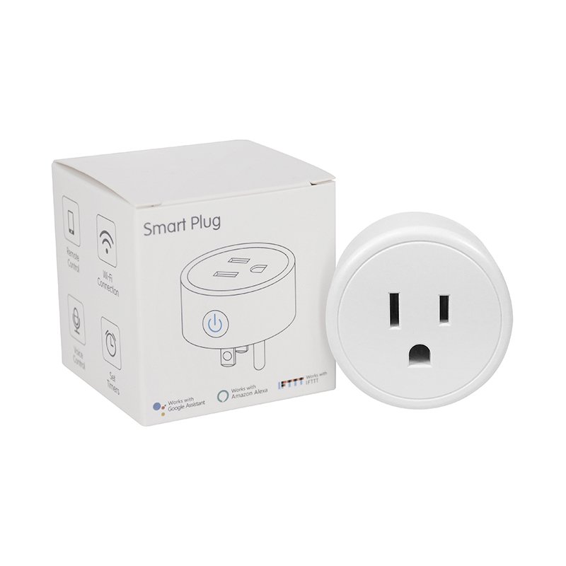 US Plug Tuya Wifi Smart Electrical Plug With Socket FCC US standard Wall Socket work with Kinetic Switch or TUYA APP