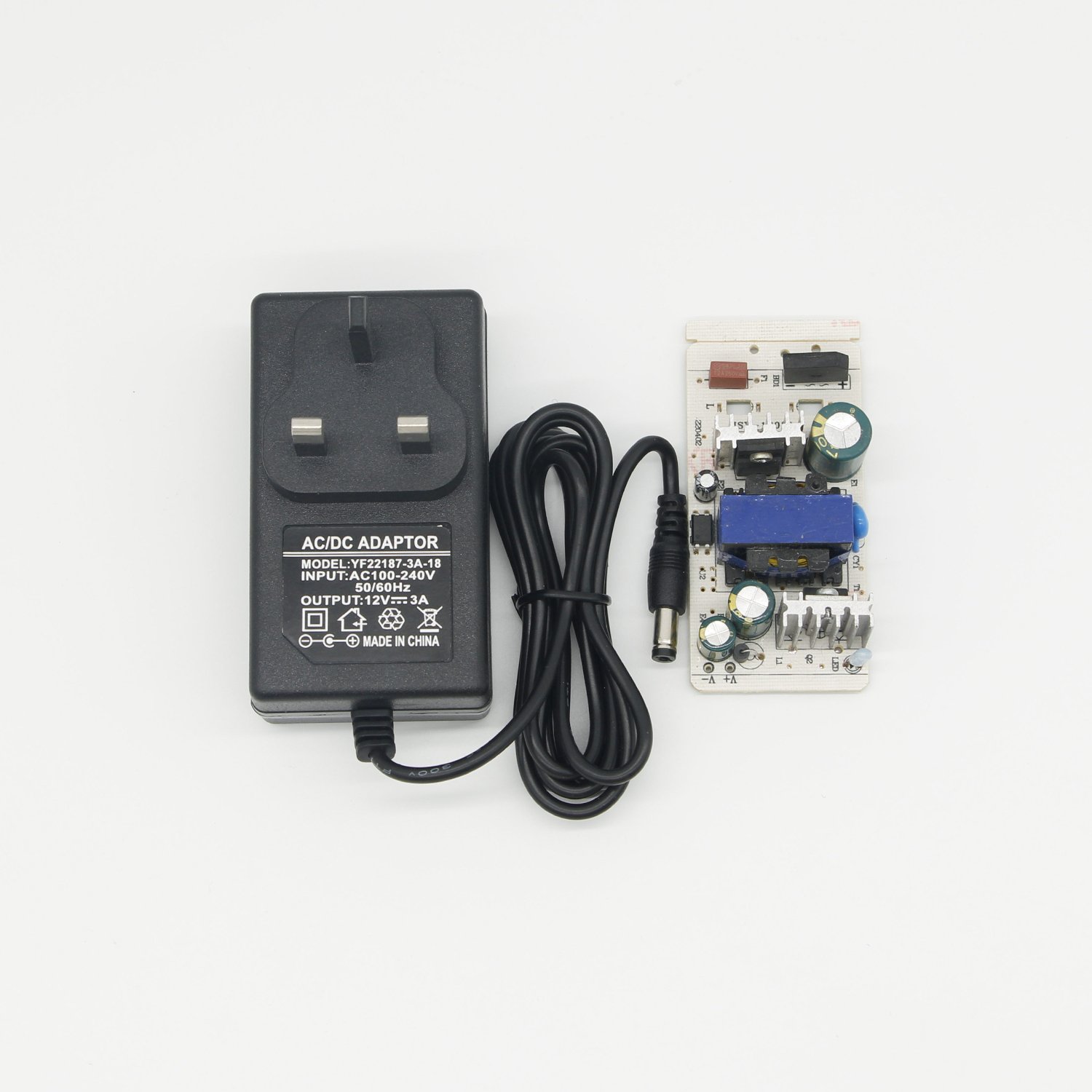 12V 1A Power Adapter 5V 6V 9V 12V 18V 19V 24V 1A 2A 3A 4A 5A 6A AC DC Adapter 60W Power Supply with UK Plug Desktop Connection