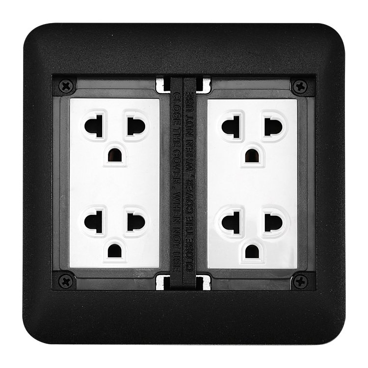 Vietnam plate under embedded pop-up electrical floor socket Thai power socket buried in the ground hidden plug