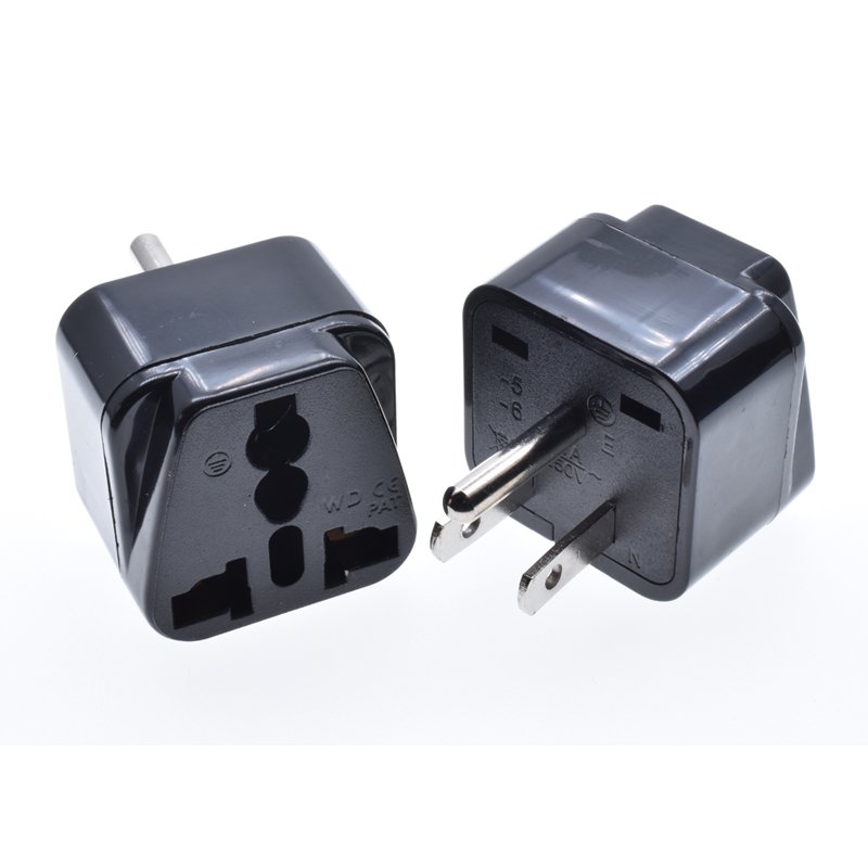 American Power Adapter Type B Travel Adapter American USA to European EU Schuko Plug Adapter CE Certificate Type B USA, Canada