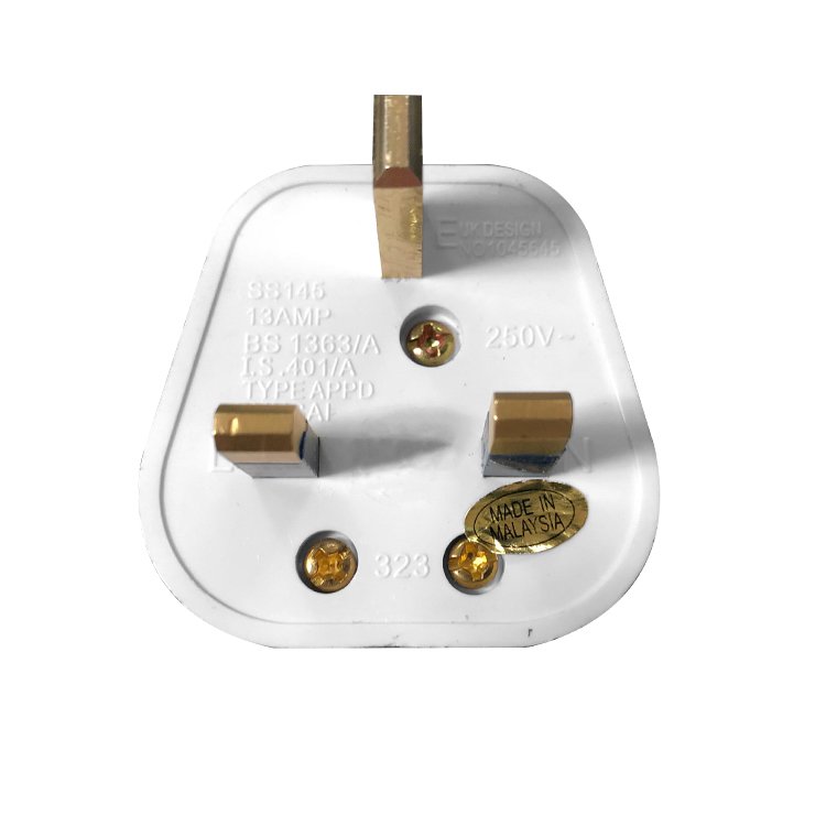 13A 3 Flat UK Pin Top Plug Wholesale