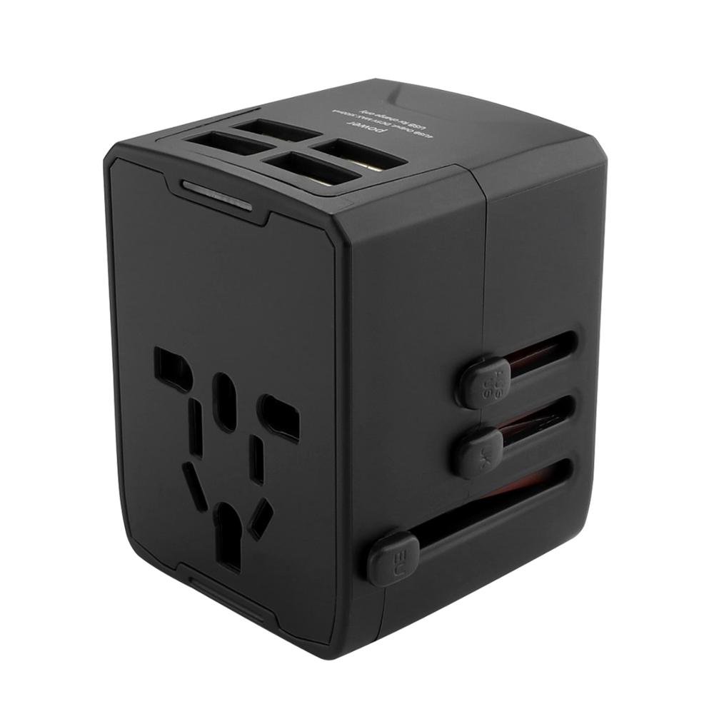 All in One Universal Travel Adapter Electrical Charger 4 usb 3.5A Quick Travel Charger Corporate Plug Travel US/AU/EU/UK plug
