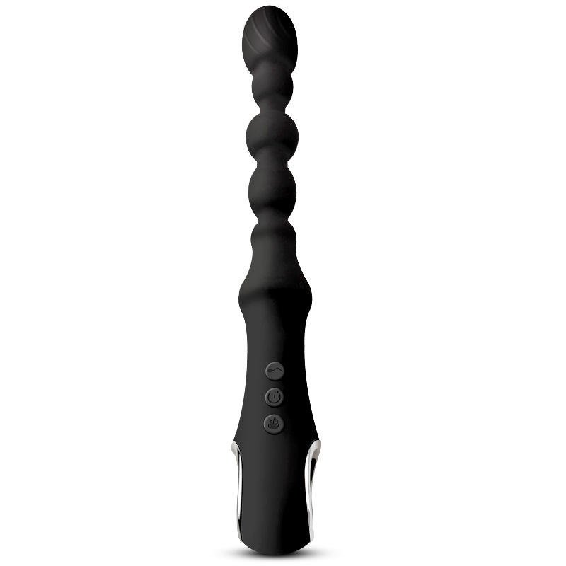 Vibrating Anal Beads 7 Frequency Vibration For Anus Stimulation Super Long Butt Plug Soft Bendable Exercise Plug