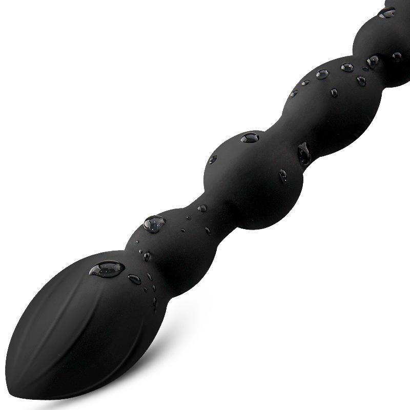 Vibrating Anal Beads 7 Frequency Vibration For Anus Stimulation Super Long Butt Plug Soft Bendable Exercise Plug