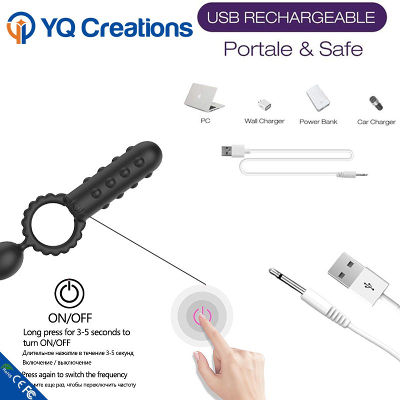 New Design Long Silicone Ass Vibrating Anal Plug Massager
