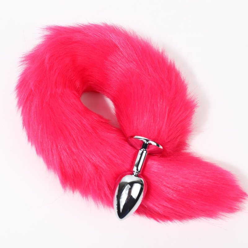 Hot Sale Anal Plug Metal Long Tail Anal Toys Fox Tail Anal Plug For Couples gay
