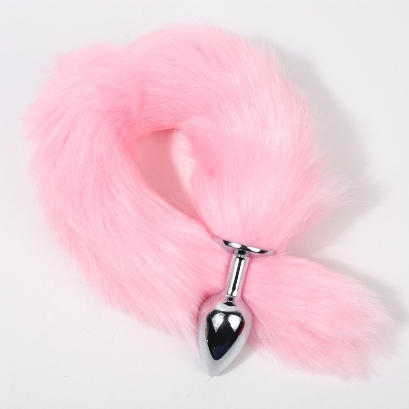Hot Sale Anal Plug Metal Long Tail Anal Toys Fox Tail Anal Plug For Couples gay