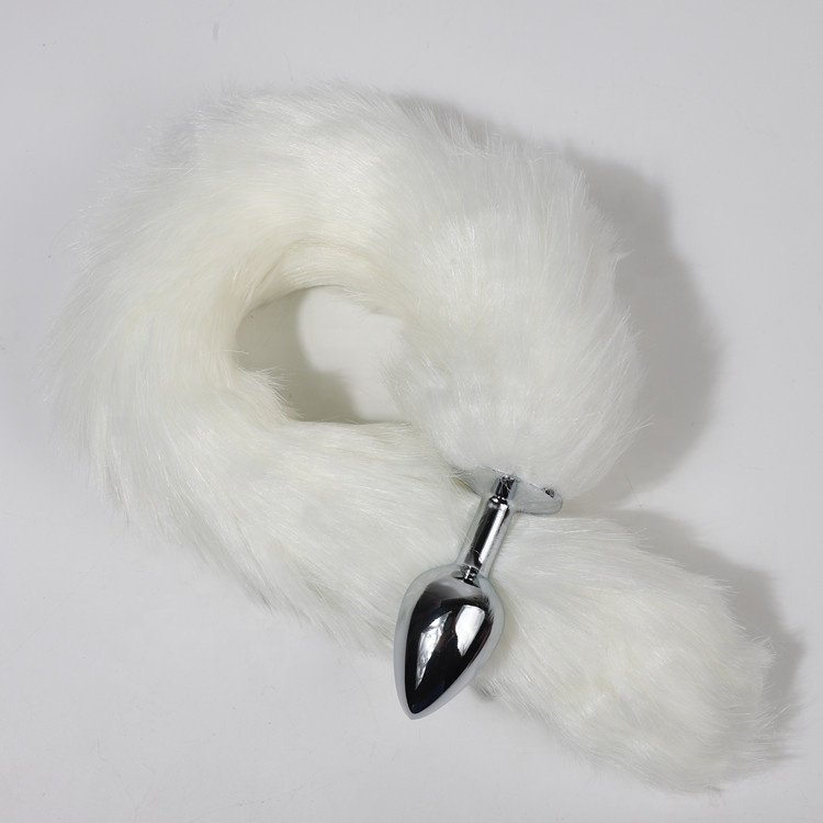 Hot Sale Anal Plug Metal Long Tail Anal Toys Fox Tail Anal Plug For Couples gay