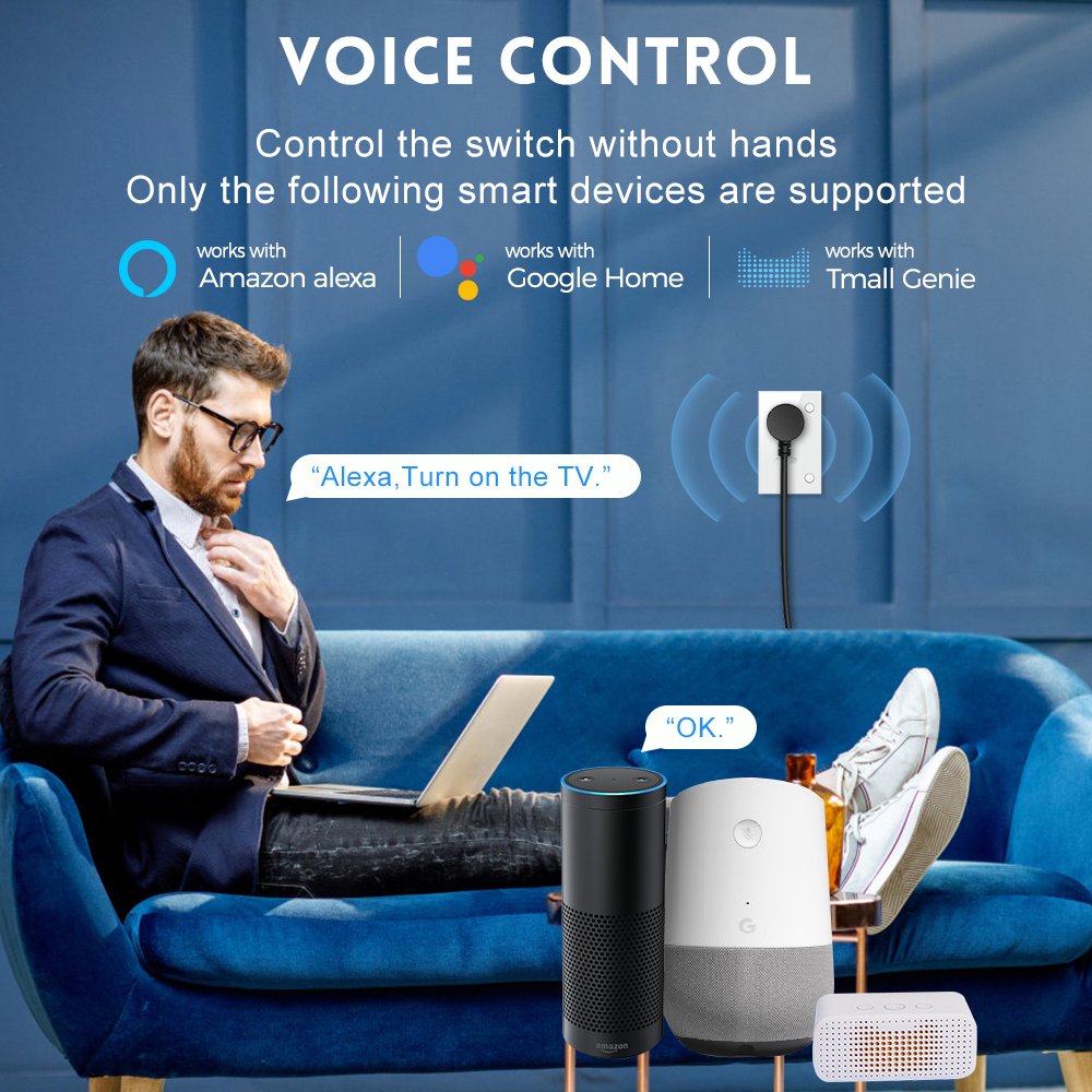SMATRUL Adapter In Wall Electrical Outlet On Off Voice Timer Smart Life16A Tuya Zigbee US EU Smart Socket Plug