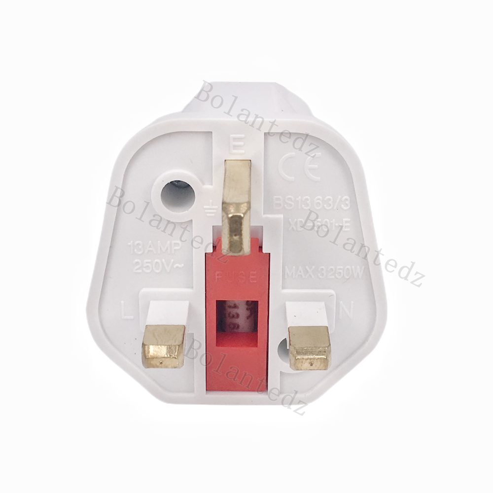 Europe Schuko to UK plug adaptor 3 pin schuko converter plug