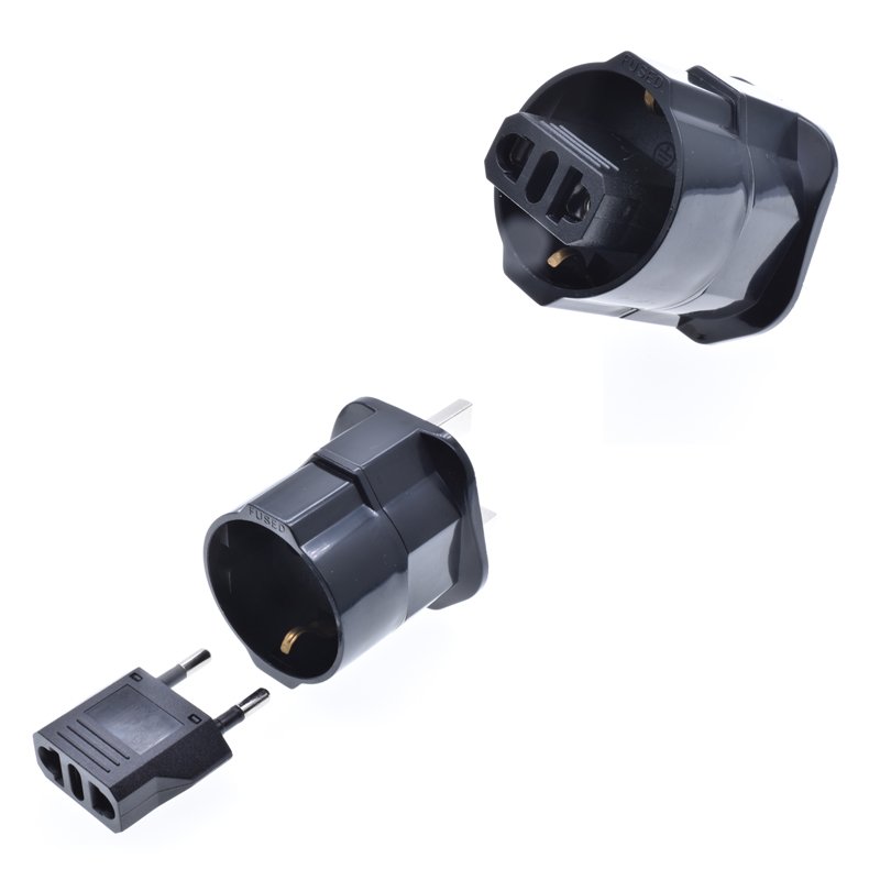 EU France Paris 2 Pin to UK 3 Pin Plug 13A 250V AC Universal European Adapter Travel Converter European to England Connector