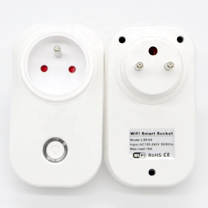 Hot Selling Tuya Smart Socket Plug with APP & Alexa Control 10A 16A EU UK AU JP Israel Plug WIFI Home Energy Monitor Smart Homes