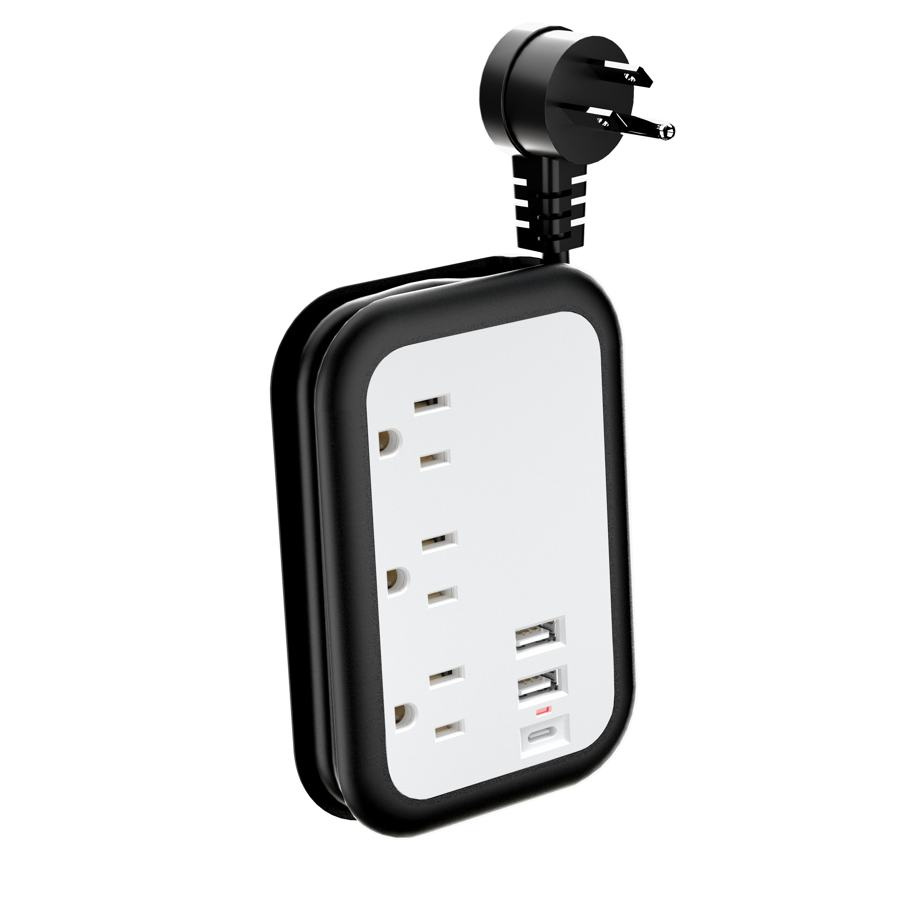 Factory wholesale 3 way 2 USB Ports Universal Plug Socket Surge Protector Usb Socket Outlet Extender