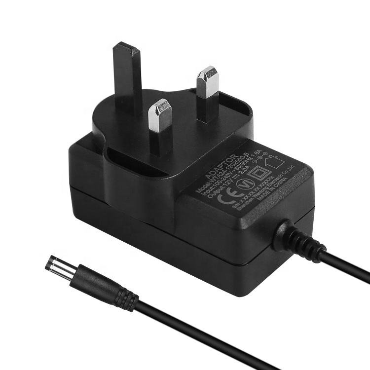 Hot selling AC wall plug to DC 12V switch DC power adapter 2A LED power adapter