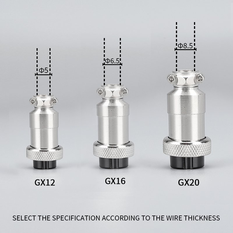 GX20 2 3 4 5 6 7 8 9 10 12 14 15 Pins Male & Female Docking Aviator Aviation Plug Socket Circular Connector Cable Connect