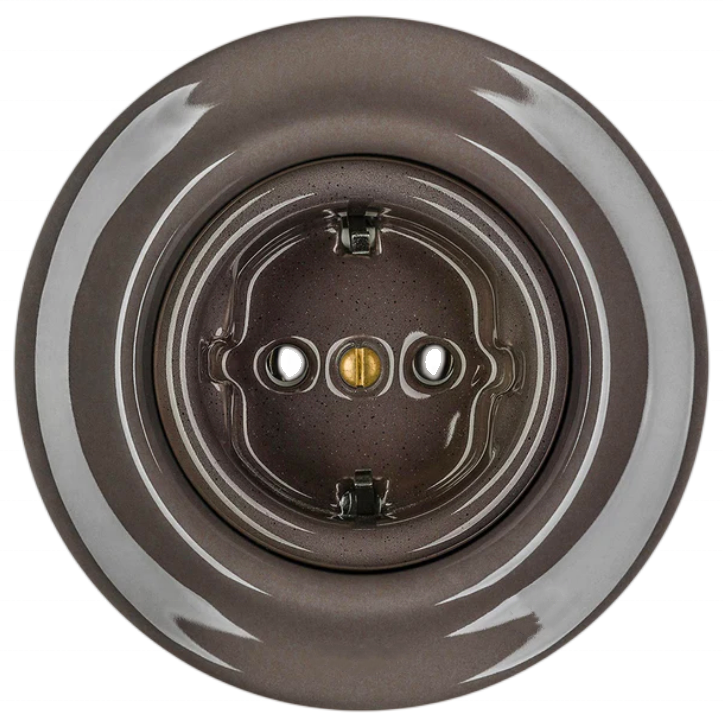 Modern Vintage Flush Mounted 16A Schuko German Electric Socket for Plug Outlet