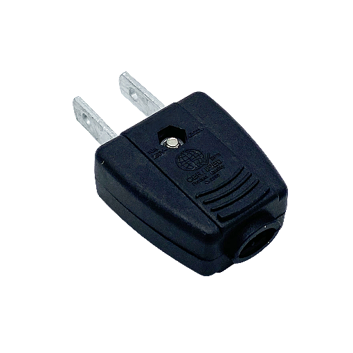 Bulk products Hot selling high quality 6A flat 2-hole plug 125V to 250V optional Color plug