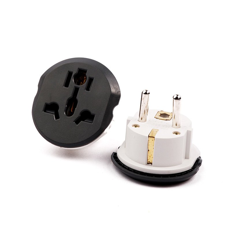 Universal travel Adaptor EU power plug converter 605-K2 EU 2pin travel adapter to US/AU/UK plug