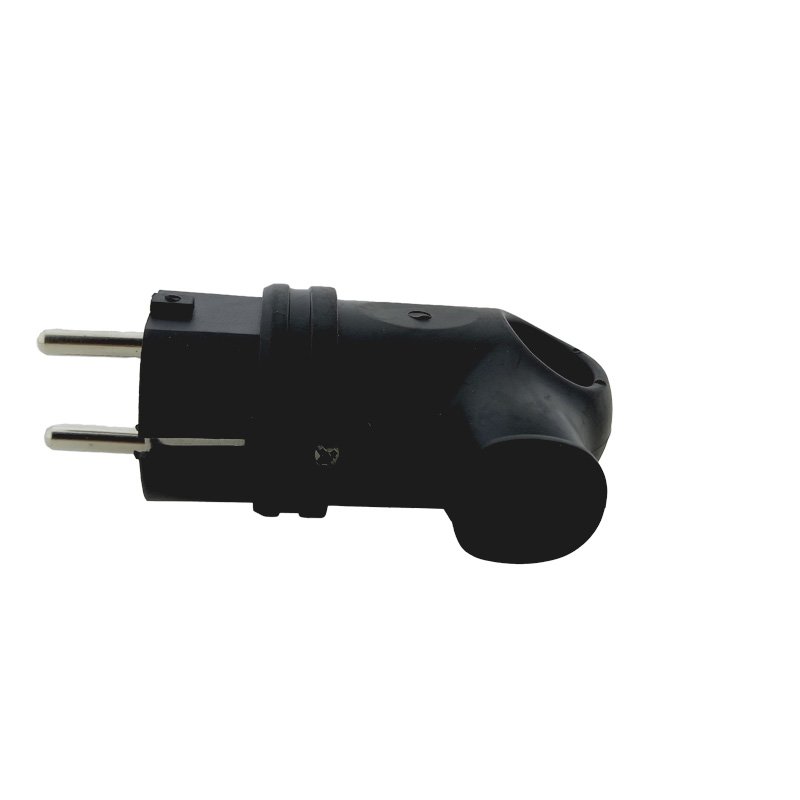 Hot Sale 16A Black Rubber Plug Angle With Grounding With Handle IP44 220V For Industrial Application EU/UK/US Plug Standard