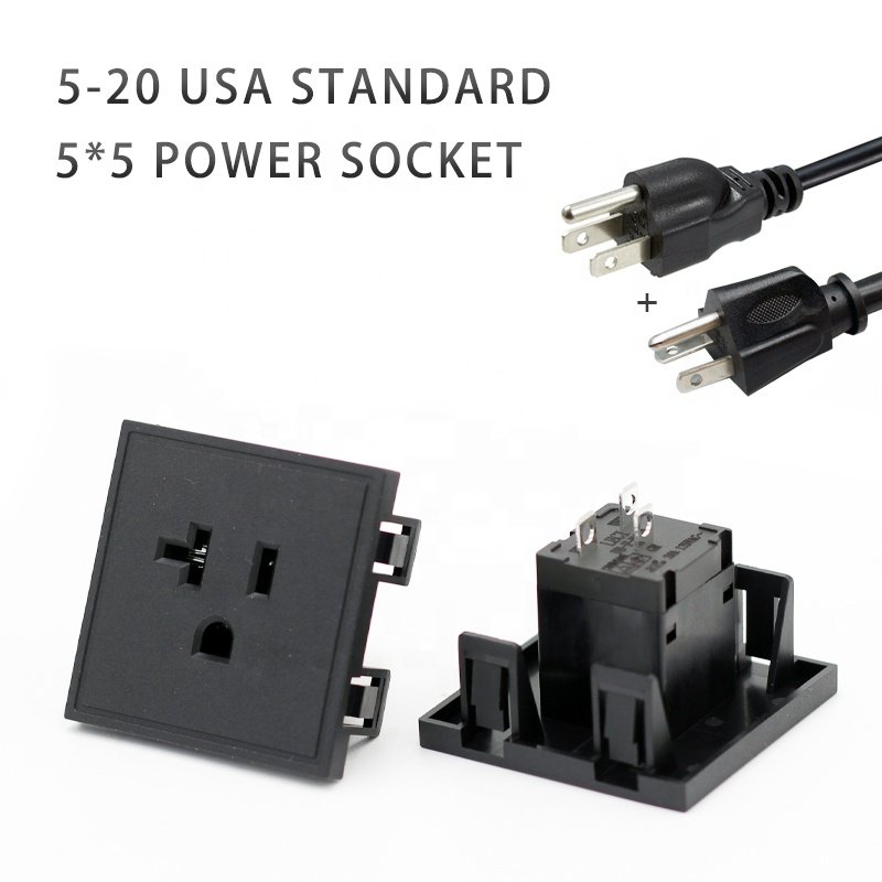IEC 20A 250V AC power American USA standard socket 3 PIN plug PDU socket connector