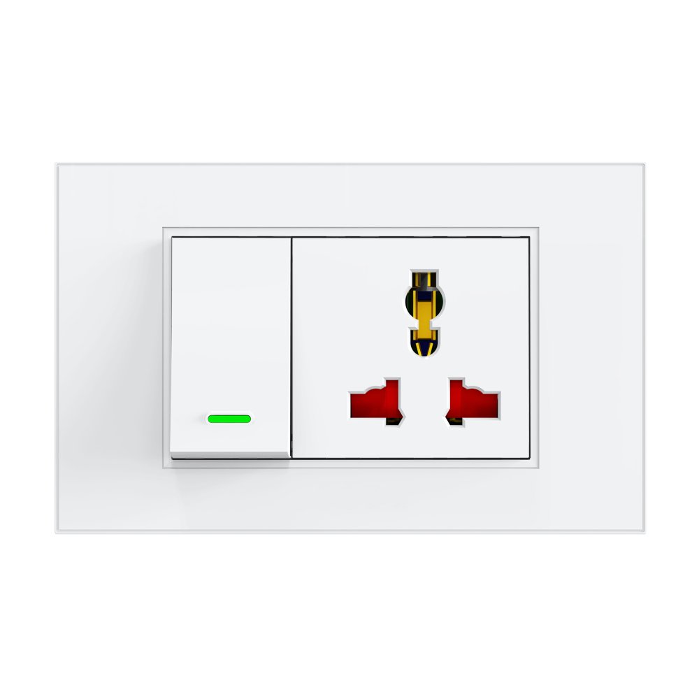 Tuya zigbee switch plug neutral socket support alexa google home app smart control wall socket 220v 240v