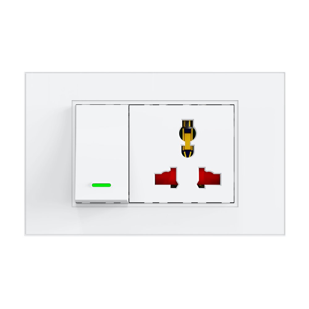 Tuya zigbee switch plug neutral socket support alexa google home app smart control wall socket 220v 240v