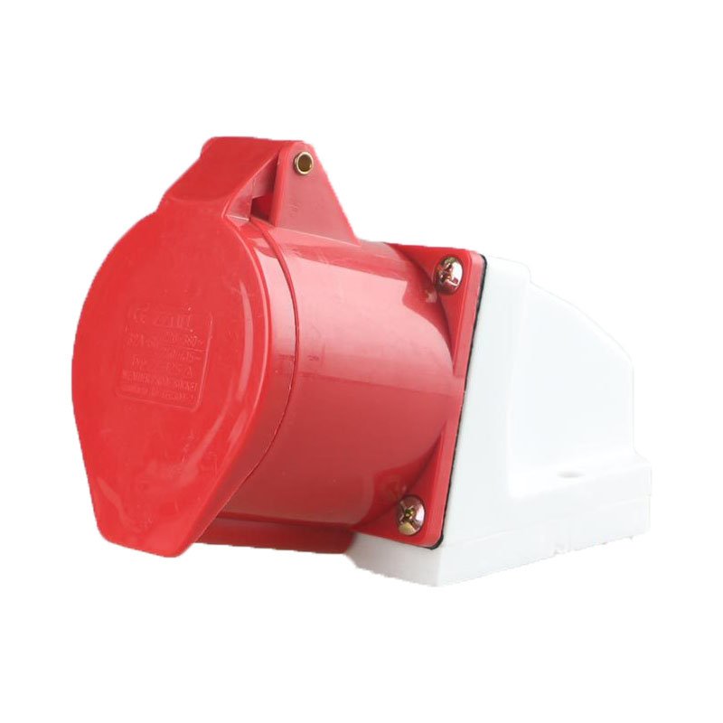 Exposed industrial socket ZZ125 3P+N+E 380V 32A IP44 five core waterproof plug socket