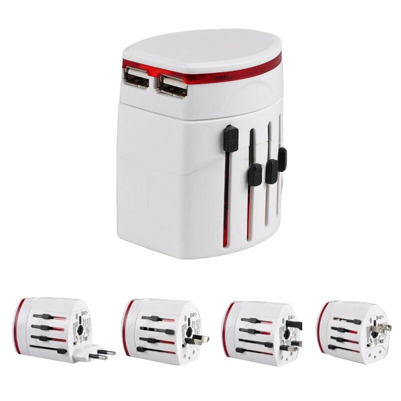 Christmas gift Middle East South America EU Russia Electrical travel plug AC power universal multi Converter adapter USB charge