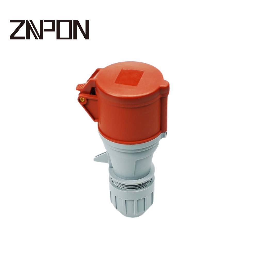 ZNPON 5 pin 400V 32A industrial 3 phase male female plug socket