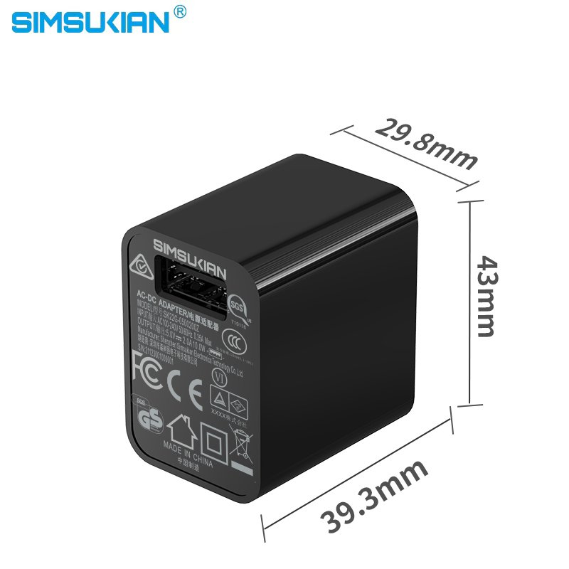 Interchangeable AC plug 5v 2a usb wall charger au plug power adapter