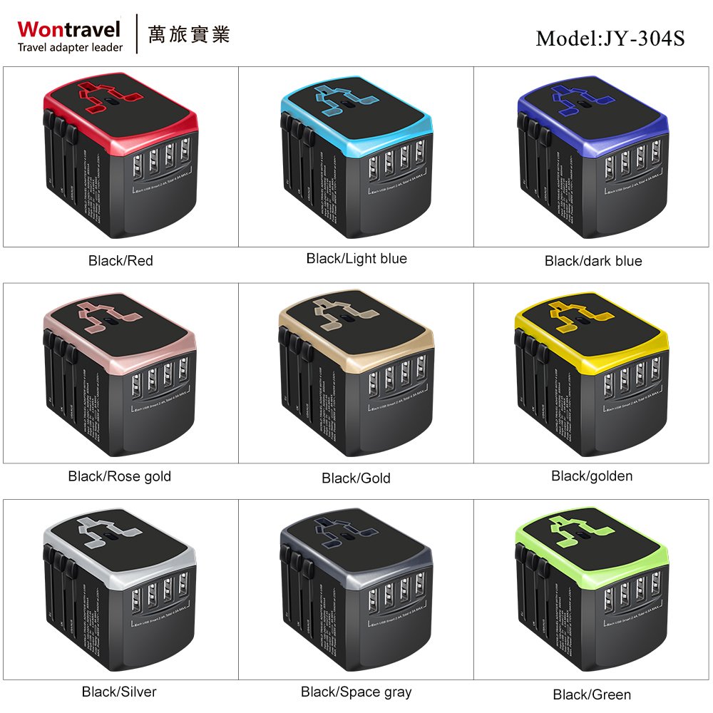 Electrical Plug Socket USB Charger Travel Adapter Multi Plug 100-240V Universal Adaptor