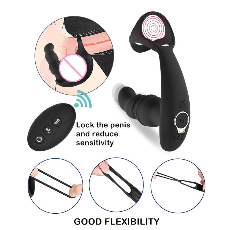 3 frequency telescoping adult toys for men sex big butt adult games for couples butt toys anal butt plug sex toy