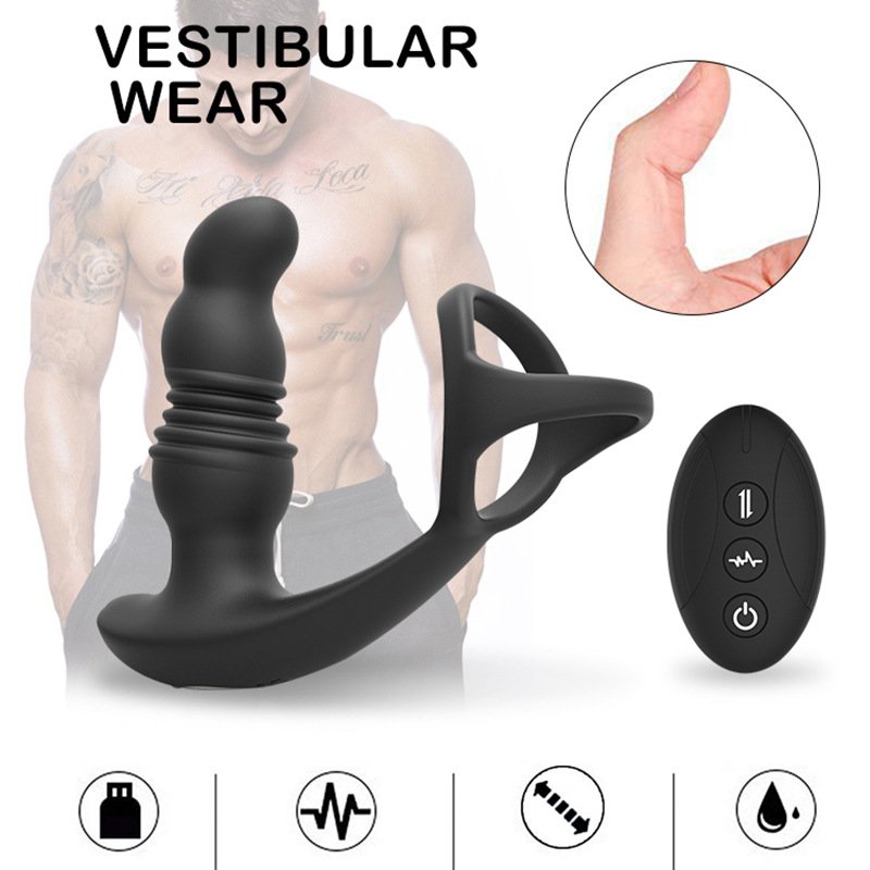 3 frequency telescoping adult toys for men sex big butt adult games for couples butt toys anal butt plug sex toy