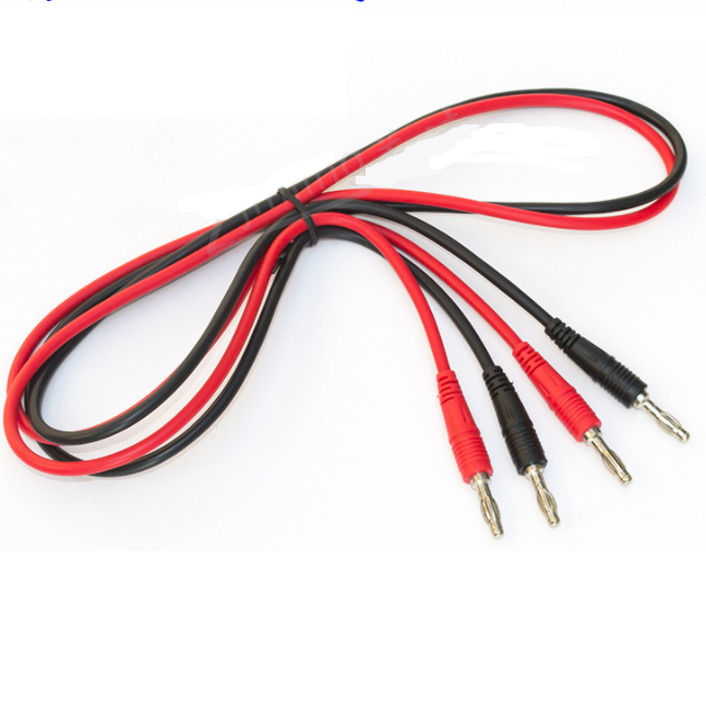 Bxon 2m 18AWG 15A 4mm banana plug To 4mm banana plug cable