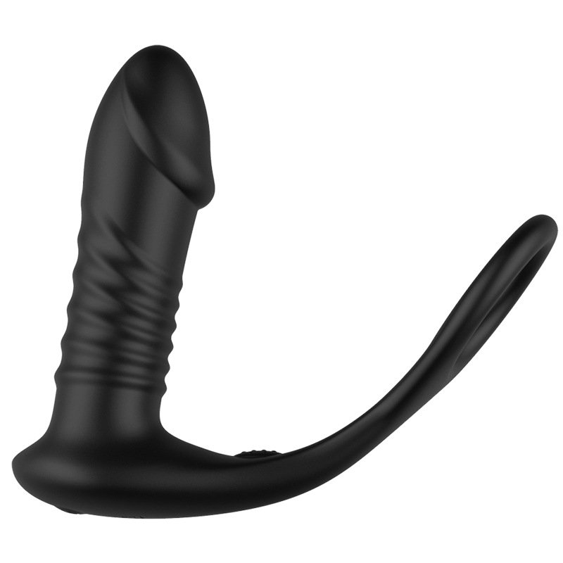 Male Prostate Massage Vibrator Anal Plug Silicone anal butt plug vibrator Stimulator Butt Delay Cock Ring Toy For Men