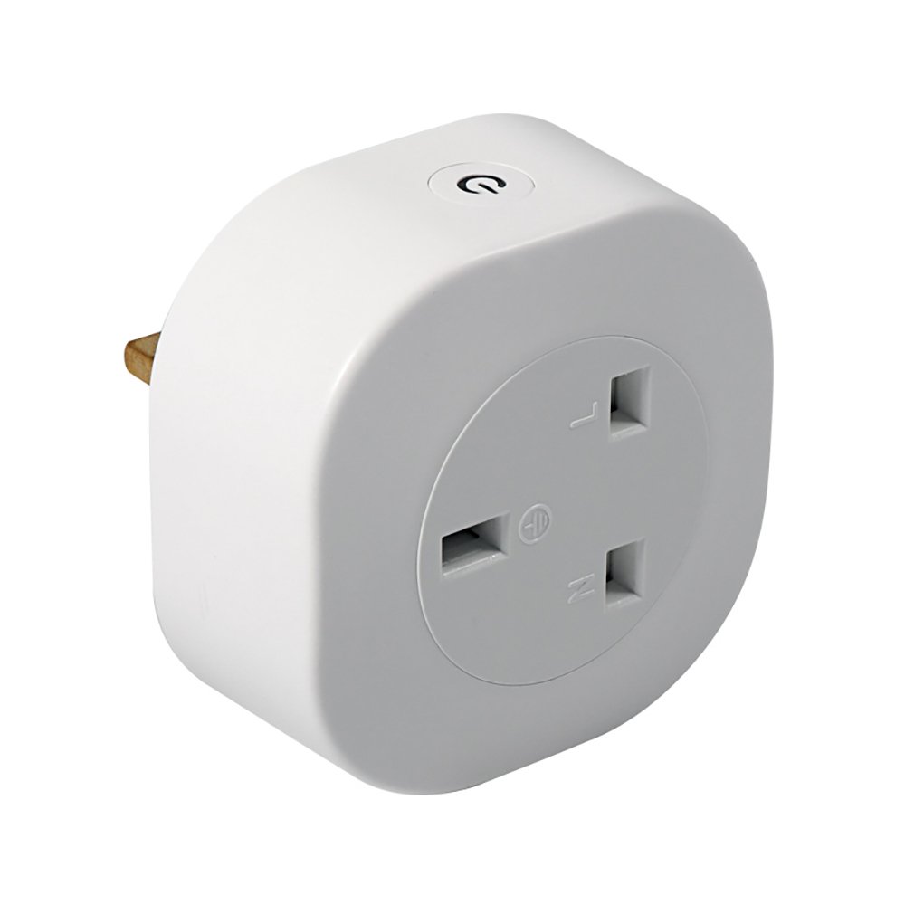 220V Homekit Iot 3 Pin Multi WiFi Smart Wall Plug Socket UK, OEM Design 3-Pin Power Plug with Energy Monitoring