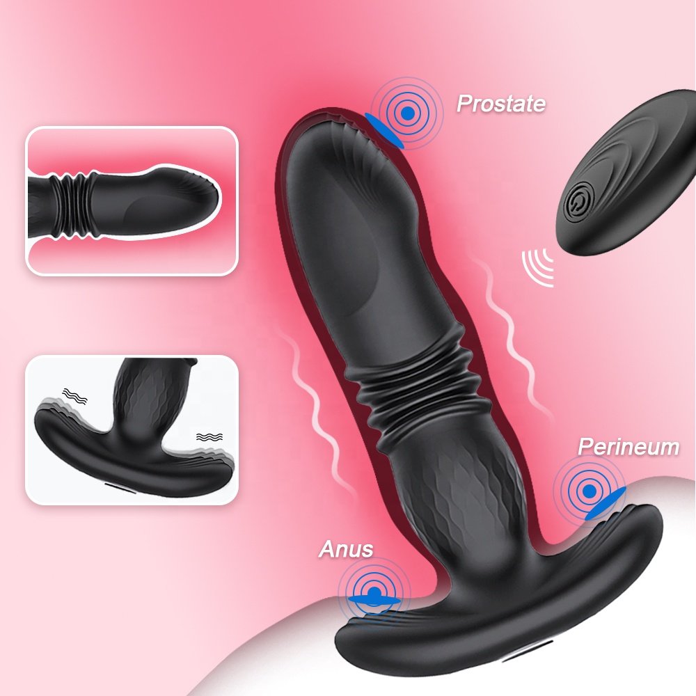 Hot Selling Thrusting Anal Butt Plug Vibrator Sex Toys for Woman Masturbator Man Couple Pleasure Wireless Remote Control