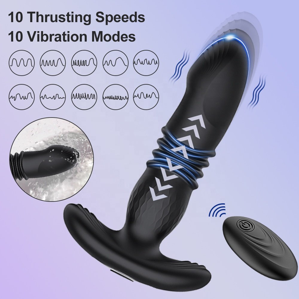 Hot Selling Thrusting Anal Butt Plug Vibrator Sex Toys for Woman Masturbator Man Couple Pleasure Wireless Remote Control