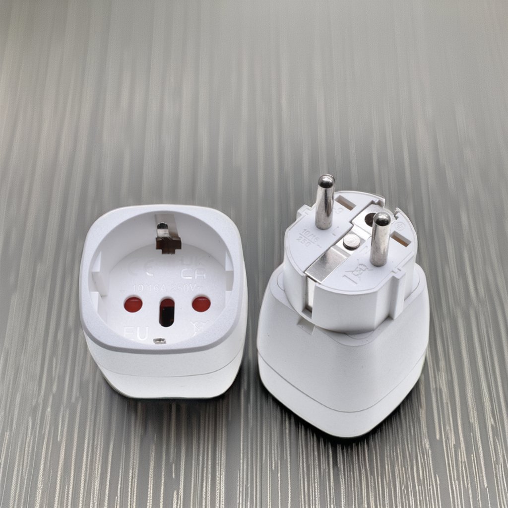 Plug converters from Europe to various countries Germany to Italy Swiss brazil European socket type f to type g converter