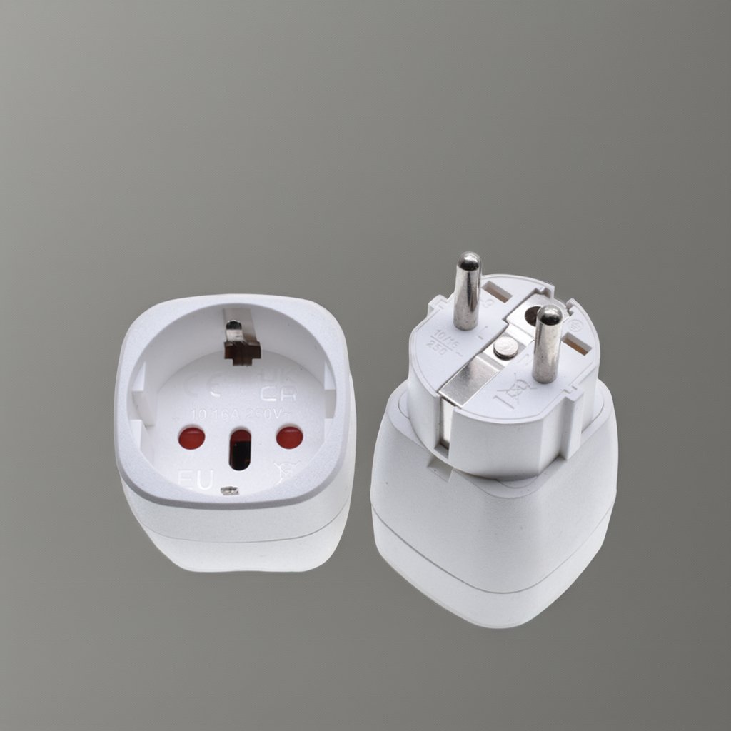 Plug converters from Europe to various countries Germany to Italy Swiss brazil European socket type f to type g converter