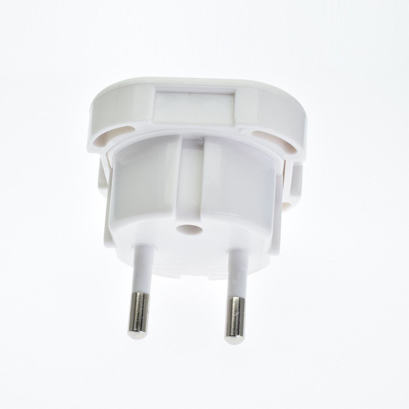 UK to European Plug Adapter 3 Pin to 2 Pin EU Socket Europe France Germany Travel Adaptor