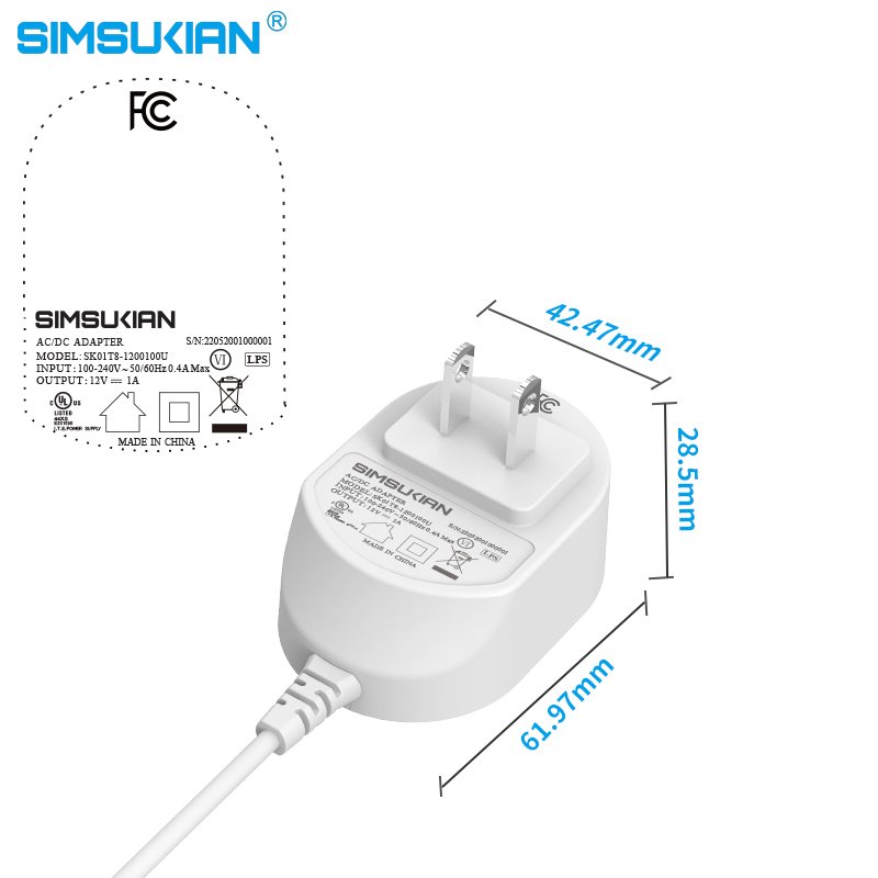 110v Plug 12v 750ma 14v 500ma 5v 800ma 6v 600ma Wallmount Pse 5.5v 2.5a Power Adapter