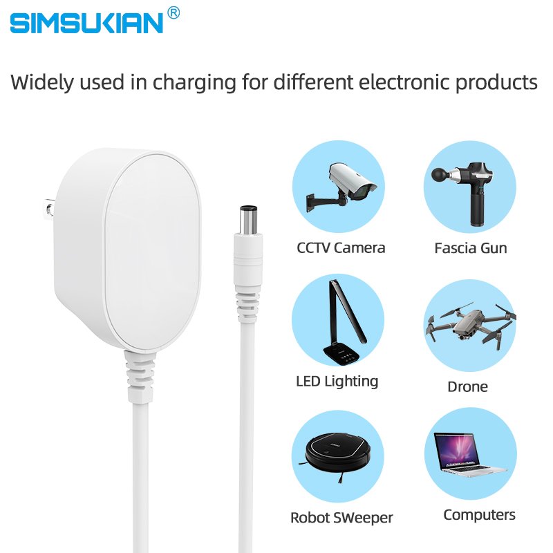 110v Plug 12v 750ma 14v 500ma 5v 800ma 6v 600ma Wallmount Pse 5.5v 2.5a Power Adapter