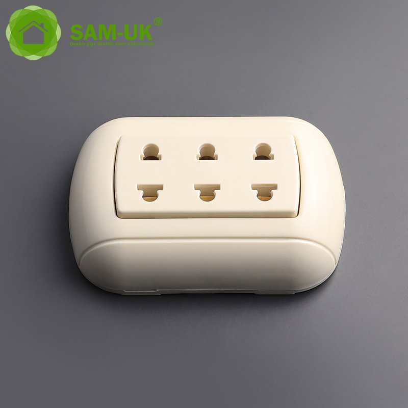 UK Standard waterproof explosion proof flat multi wall embedded hidden antena socket plate plug