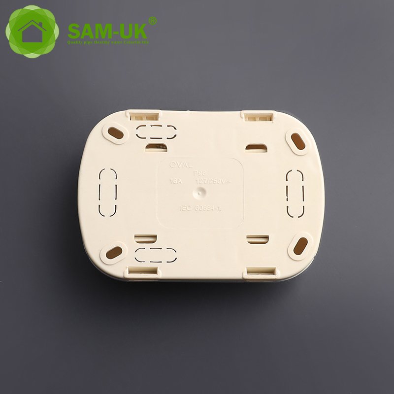 UK Standard waterproof explosion proof flat multi wall embedded hidden antena socket plate plug